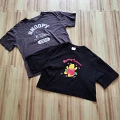 Ｔシャツ スヌーピー　プーさん　２点まとめ売り　半袖
