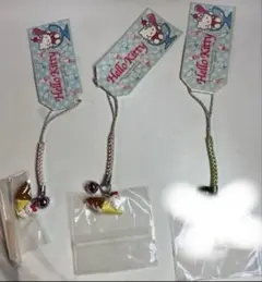 未使用　サンリオ　ハローキティ　根付け　ストラップ　スイーツ　マカロン　ドーナツ ハローキティ 根付 ストラップ スイーツ マカロン ドーナツ - メルカリ