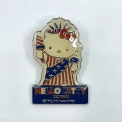 サンリオ 2000 ハローキティ 自由の女神 ピンバッジ ピンズ　レトロ　当時物