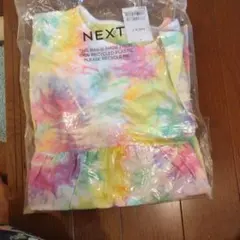 NEXT タイダイ柄 半袖ワンピース 8yrs