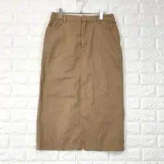 レプシィム/L/ベージュ/ロングスカート/バックスリット/ツイル素材/カジュアル