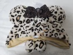 新品 ディズニー ミニー ファンキャップ ヒョウ柄 レオパード ブラウン