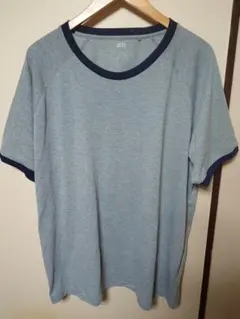 「UNIQLO ドライEX リンガーTシャツ 3XL」ユニクロ ポリエステル