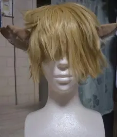 ツイステ★ラギー・ブッチ コスプレ ウィッグ＋耳、シッポ(クラッセ製)