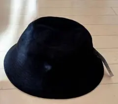 新品 GU ブラック パイル バケットハット