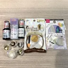 ジェルネイル セット ホイルジェル ミラーパウダージェル ブルーミングベース