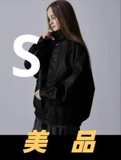 お値下げ‼️CLEL レザーブルゾン　ブラックs