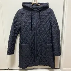 ニューヨーカー ネイビー キルティングジャケット フード付き リバーシブル