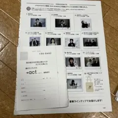 ＋act. 2025.12 アンケートハガキ
