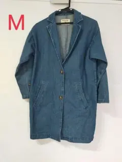 Mサイズ デニムジャケット ロング丈 エムズエキサイト コートのサムネイル