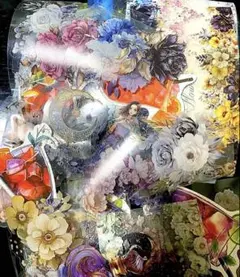 海外マステ フレークシール 紙モノ 装飾 背景 花 動物 鳥 人物 切り売り ⑨