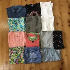 女の子まとめ売り130 グローバルワーク H＆M ワンピースのサムネイル