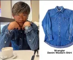 Wrangler デニム ウエスタンシャツ 木村拓哉さん着用 80s USA製M