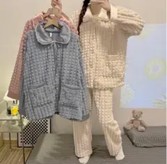 最安値❣️最安値❣️新品　韓国　レディース　パジャマ　もこもこ　厚手　M 白