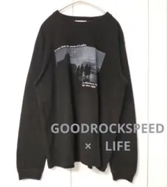 GOOD ROCK SPEED LIFE フォトプリント長袖TシャツロンT美品！