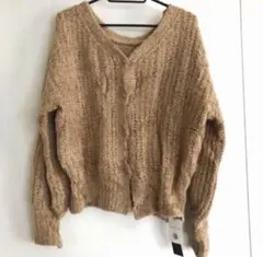 【タグ付未使用】ジーナシス 3G テープフェザー 2WAY カーディガン