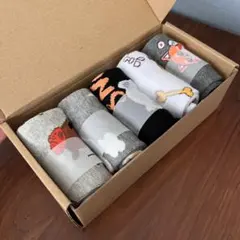 レディース ソックス 靴下 厚手 Ｍサイズ 5足セット 犬柄 20-23cm