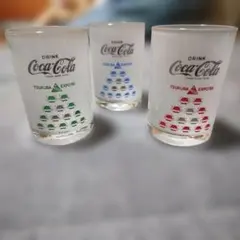 Coca-Cola Tsukuba Expo '85 グラス 3個セット