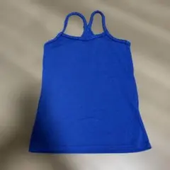 ブルー タンクトップ 編み込みストラップのサムネイル