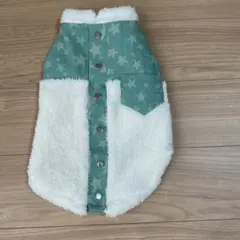 み*あ様 犬服 6号 星柄 ボア素材