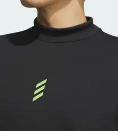 L【アディダスゴルフ】 AEROREADYテクノロジーモックネックシャツBLK
