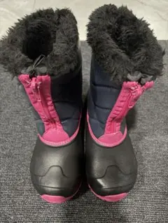 子ども用防水ブーツ ブラック/ピンク
