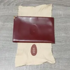 【美品】カルティエ マストライン ポーチ クラッチバッグ ヴィンテージ 本物レアのサムネイル