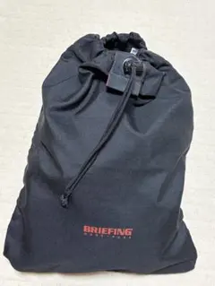 【希少USA製】BRIEFING ブリーフィング 巾着ポーチ（Lサイズ）ブラックのサムネイル