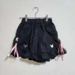 LOUIS LOVER ショートパンツ 地雷系 黒 ピンクリボン M うさちゃん