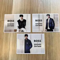 大谷翔平♡BOSS ポストカード 3枚セットのサムネイル