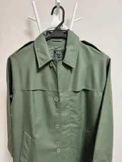 A.P.C. ステンカラーコート グリーン