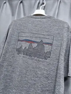 美品　パタゴニア　キャプリーン・クール・デイリー　Tシャツ　メンズ　グレー