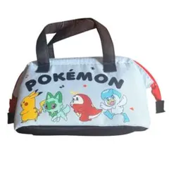 スケーター ポケモン 保冷　がま口　ランチバッグ ピカチュウ イーブイ 新品のサムネイル