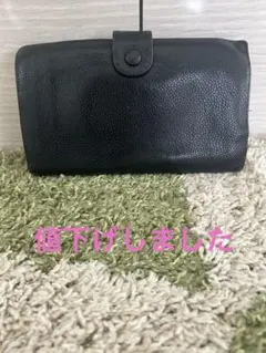 CHANEL ブラックレザー 長財布