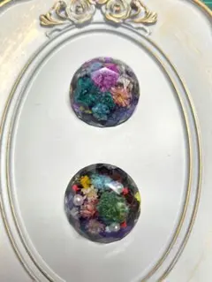 レジンブローチ 2個セット