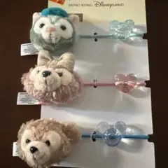 香港ディズニーランド ダッフィー・フレンズ ヘアバンド 3個セット