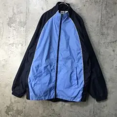 M23古着　ジャケット　ナイロンジャケット　水色　紺　90s Y2K