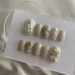 【現品】最終お値下げ！ネイルチップ　クリスマスネイル　冬ネイル　クリスマスツリー