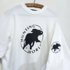 80s 90s 伊製 ハンティングワールド 長袖 Tシャツ M ロングスリーブのサムネイル