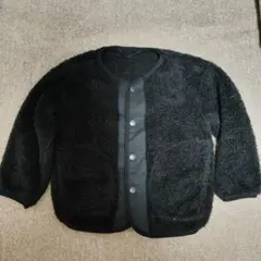 子供服ブラックフリースコート