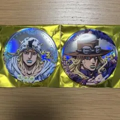 ジョジョワールド オーロラ缶バッジ ジャイロ ジョニィ - メルカリ