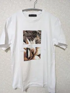 YVON INED N.vague フォトプリントTシャツ プランツ LIFE