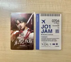 JO1 JO1THEMOVIE 未完成 使用済ムビチケ 鶴房汐恩 入場特典