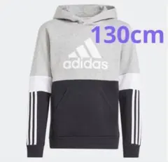☆新品タグ付き☆ アディダス adidasキッズ ロゴパーカー130cm
