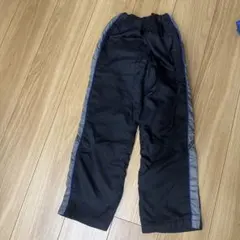 黒いフリース内側ロングパンツ