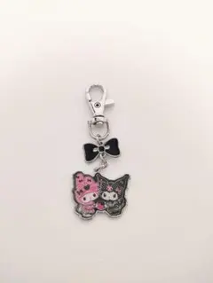 メロクロ　マイメロディ50周年　クロミ20周年 ペアチャーム　バッグチャーム