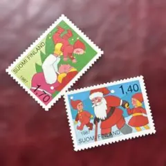 外国未使用切手 フィンランド2種 クリスマス - メルカリ