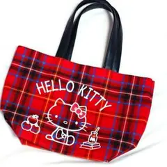 希少 平成レトロ ハローキティ タータンチェック ミニトートバッグのサムネイル