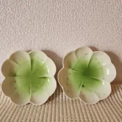 橘吉　小皿　豆皿　グリーン　2枚組のサムネイル