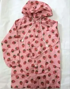 ❤︎ 匿名配送 ❤︎ レインコート ポンチョ キッズ 雨具 いちご 苺